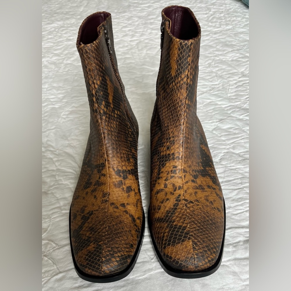 Dries Van Noten python leather boots size 39.5